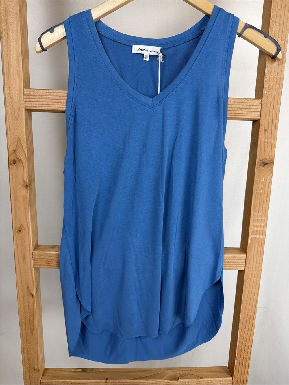 NWT Another Love Dear John Ellis Smooth Blue Tank Top #1112 Size SMALL
